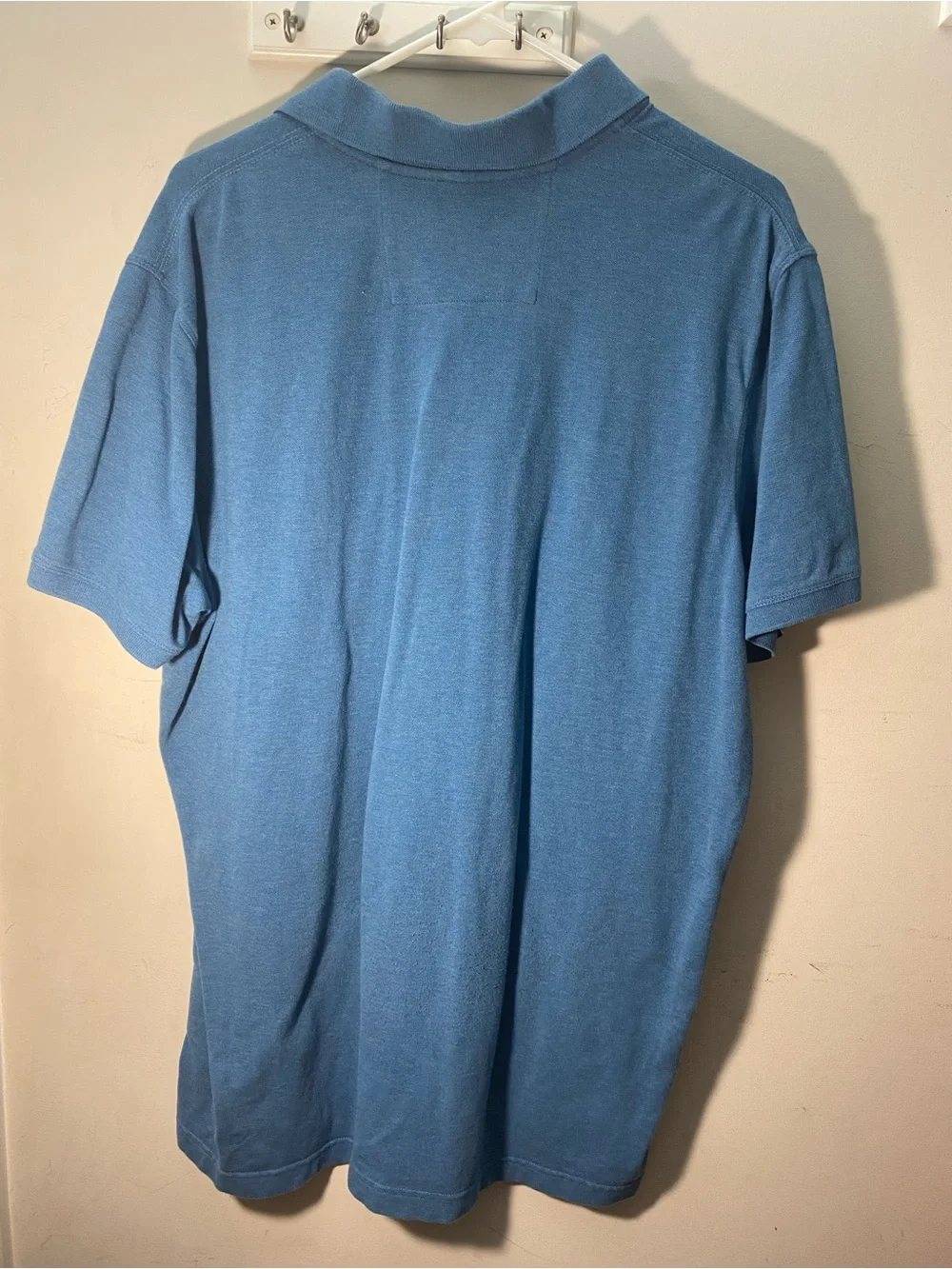 Banana Republic Men's Sky Blue Polo with Embroidered Elephant